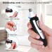 ZORAMI Ear and Nose Hair Trimmer Clipper - 2024 Professional Painless Eyebrow & Facial Hair Trimmer for Men Women, Battery-Operated Trimmer with IPX7 Waterproof, Dual Edge Blades for Easy Cleansing Black