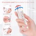 ZORAMI Ear and Nose Hair Trimmer Clipper - 2024 Professional Painless Eyebrow & Facial Hair Trimmer for Men Women, Battery-Operated Trimmer with IPX7 Waterproof, Dual Edge Blades for Easy Cleansing Pink