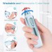 ZORAMI Ear and Nose Hair Trimmer Clipper - 2024 Professional Painless Eyebrow & Facial Hair Trimmer for Men Women, Battery-Operated Trimmer with IPX7 Waterproof, Dual Edge Blades for Easy Cleansing Blue