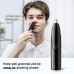 ZORAMI Rechargeable Ear and Nose Hair Trimmer - 2024 Professional Painless Eyebrow & Facial Hair Trimmer for Men Women, Powerful Motor and Dual-Edge Blades for Smoother Cutting Black
